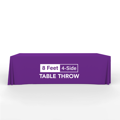 8 Feet Table Throw 4-Side 