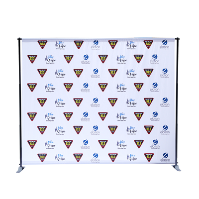 Heavy-Duty Step & Repeat Bannerstand  (Vinyl Banner)