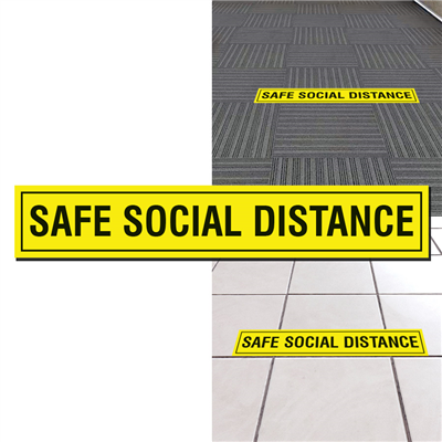 Safe Social Distance Floor Sticker D1