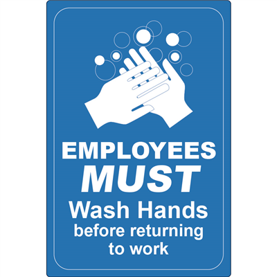 Employees Must Wash Hands D1